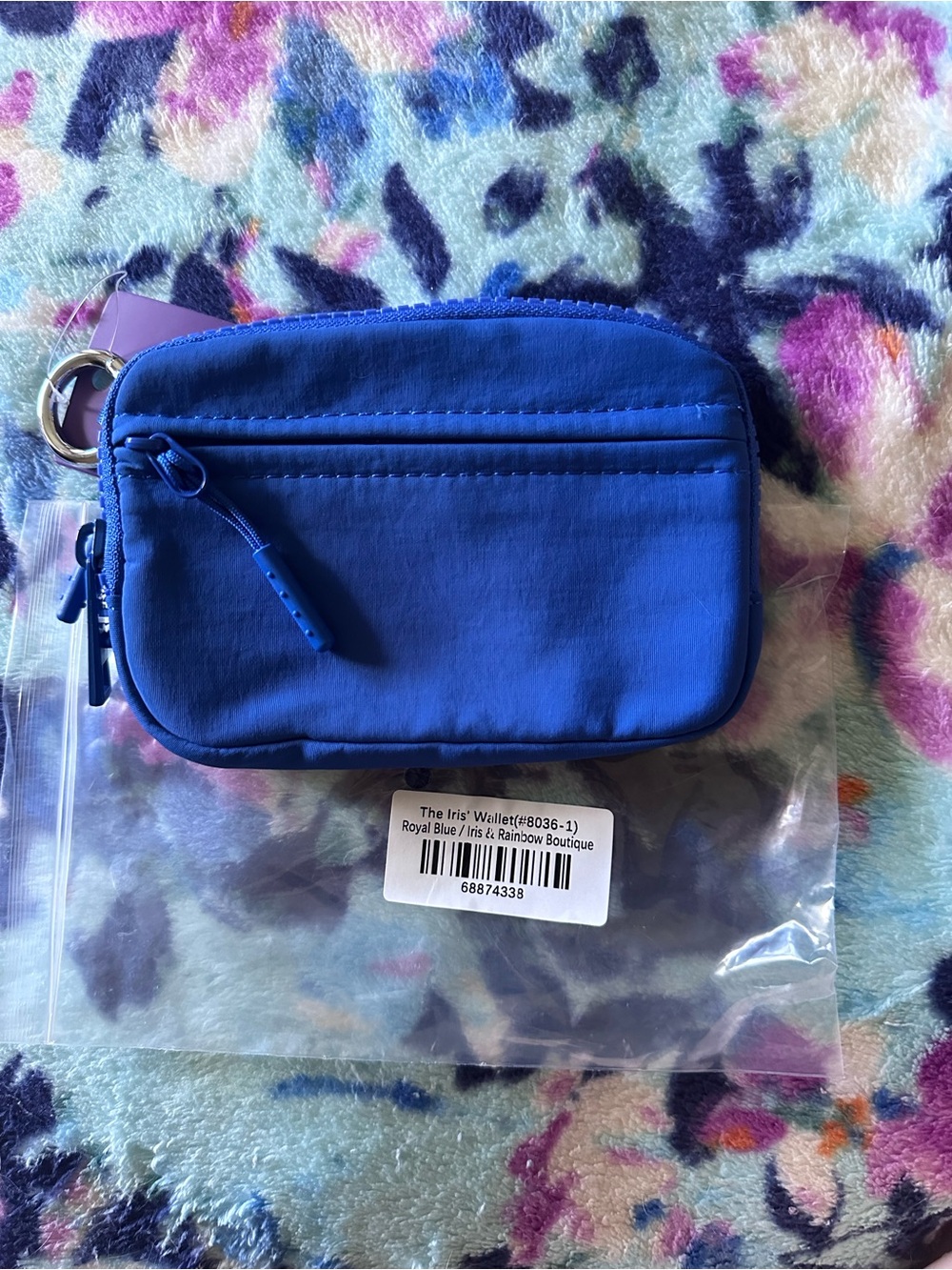 I&R Iris & Rainbow Royal Blue ID Wallet NWT - Picture 2 of 3